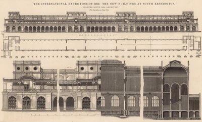 The International Exhibition of 1871 - The New Buildings at South Kensington by English School