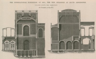 The International Exhibition of 1871: The New Buildings at South Kensington by English School