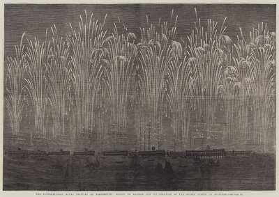 The International Naval Festival at Portsmouth, Flight of Rockets and Illumination of the Allied Fleets at Spithead by English School