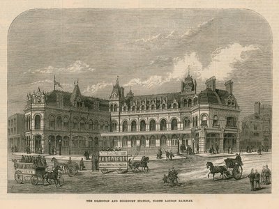 The Islington and Highbury Station, North London Railway by English School