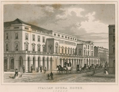 The Italian Opera House, London by English School