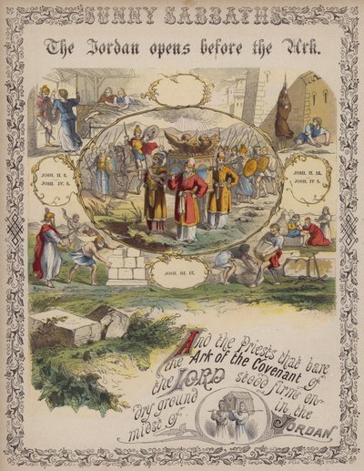 The Jordan Opens Before the Ark by English School