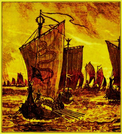 The Keels of the Northmen by English School