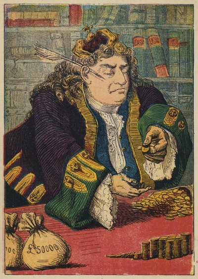 The King Counting His Money by English School