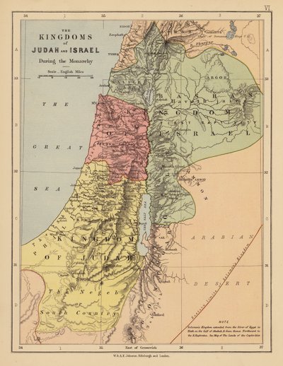 The Kingdoms of Judah and Israel, during the Monarchy by English School