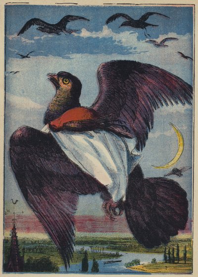 The Kite and Cock Robin by English School