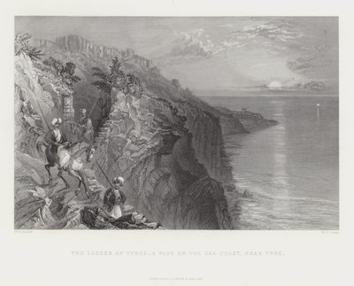 The Ladder of Tyrus - a Pass on the Sea Coast, near Tyre by English School
