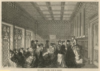 The Ladies Gallery, House of Commons by English School
