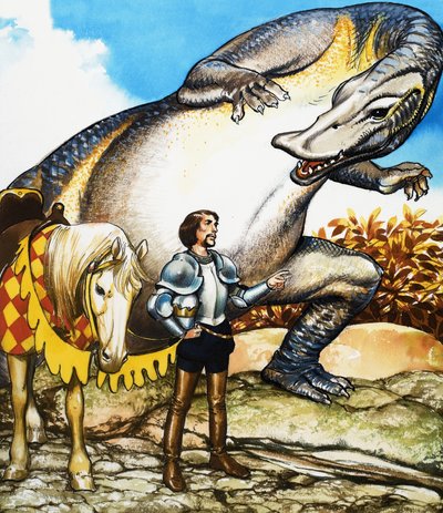 The Lady and the Dragon by English School