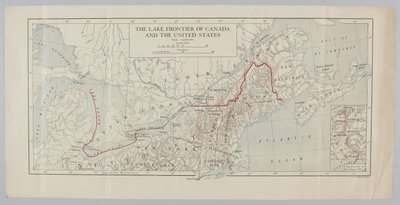 The Lake Frontier of Canada and the United States by English School