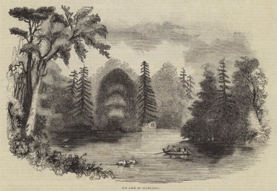 The Lake at Claremont by English School