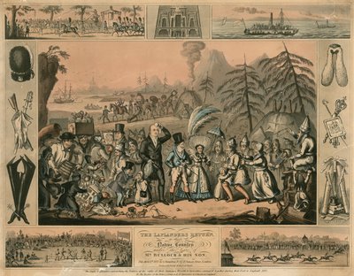 The Laplanders Return to Their Native Country Under the Care of Mr Bullock and His Son by English School