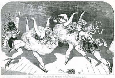The Last New Can-Can - Mademoiselle Colonna and Her Parisian Troupe at the Royal Alhambra Palace by English School
