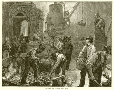 The Last of Temple Bar, 1877 by English School