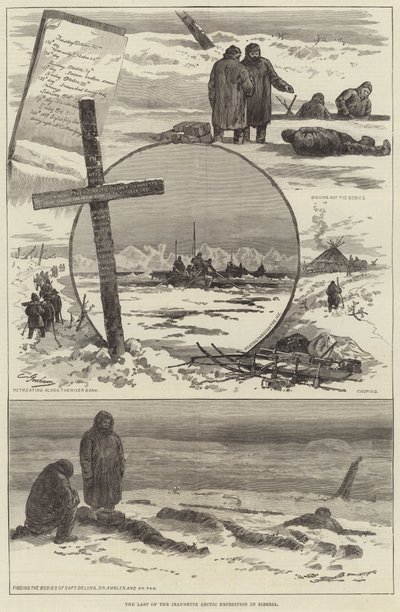 The Last of the Jeannette Arctic Expedition in Siberia by English School