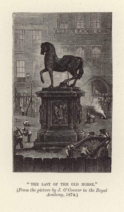 The Last of the Old Horse by English School