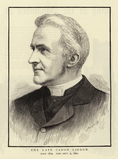 The Late Canon Liddon by English School