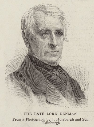 The Late Lord Denman by English School