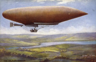 The Lebaudy airship by English School