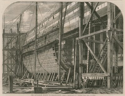 The Leviathan during its construction by English School