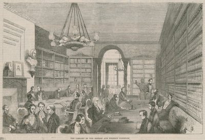 The Library of the British and Foreign Institute by English School