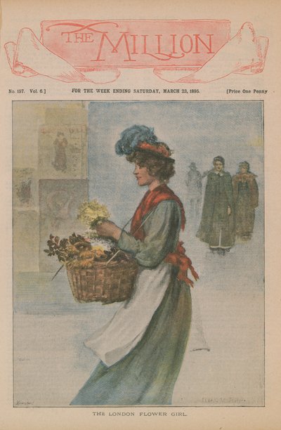 The London Flower Girl by English School