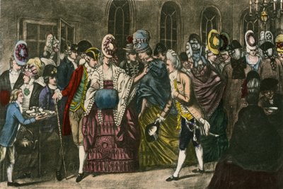 The Long Room at Bagnigge Wells at the Height of Fashionable Popularity in 1772 by English School