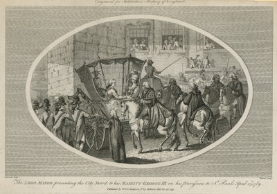 The Lord Mayor Presenting the City Sword to His Majesty George III by English School