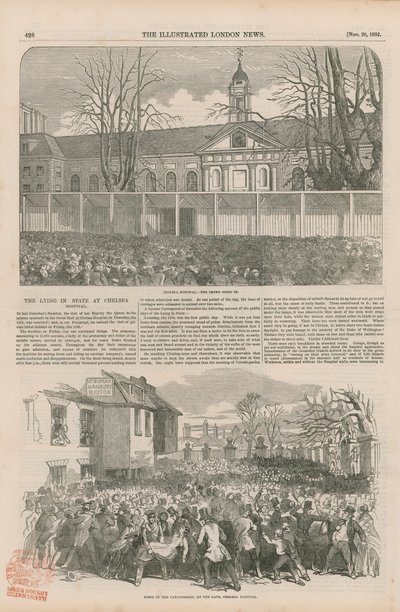 The Lying in State at Chelsea Hospital by English School