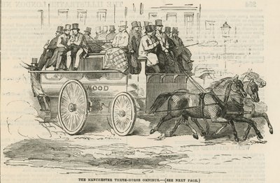 The Manchester Three-Horse Omnibus by English School