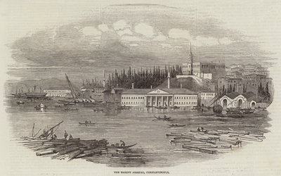 The Marine Arsenal, Constantinople by English School