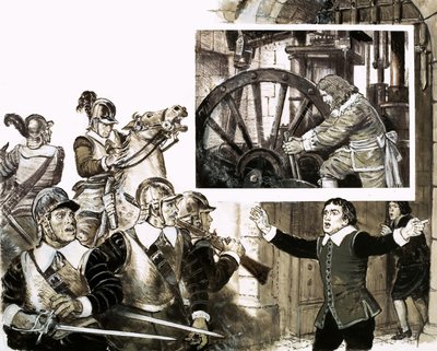 The Marquis of Worcester invented a machine that roared by English School