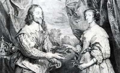 The Marriage of Henrietta and Charles, engraved by G. Vertue after Van Dyck by English School