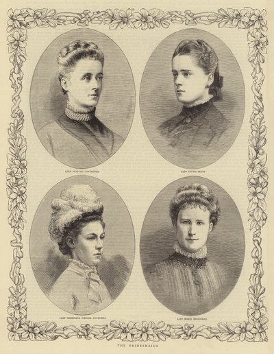 The Marriage of the Duke of Connaught, the Bridesmaids by English School