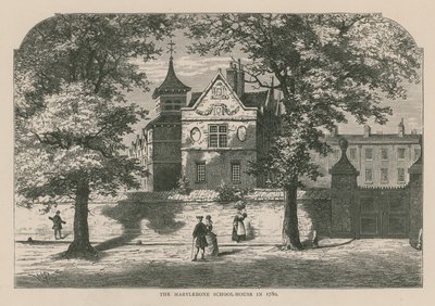 The Marylebone School House in 1780 by English School