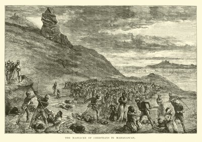 The Massacre of Christians in Madagascar by English School