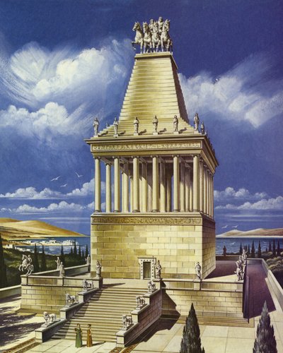The Mausoleum at Halicarnassus by English School