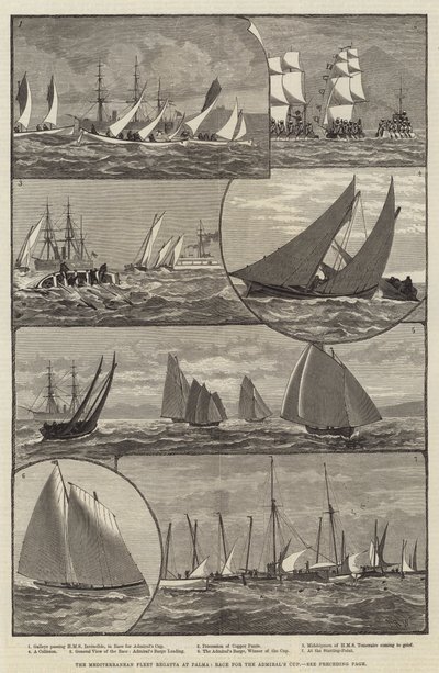 The Mediterranean Fleet Regatta at Palma, Race for the Admiral