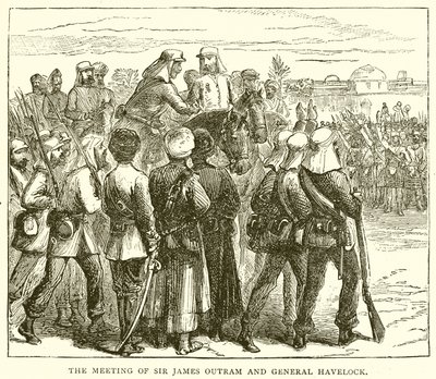 The Meeting of Sir James Outram and General Havelock by English School