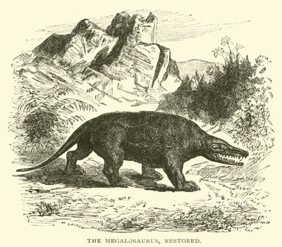 The Megalosaurus, Restored by English School