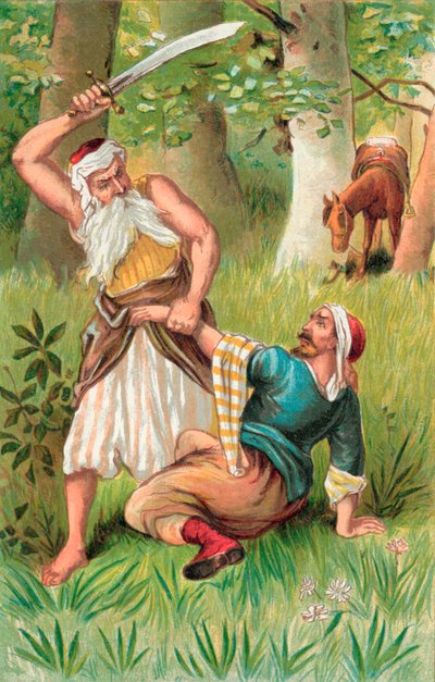 The Merchant and the Genie by English School