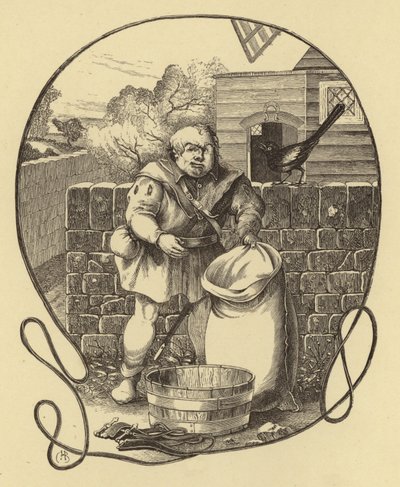 The Miller of Trompington, Geoffrey Chaucer by English School
