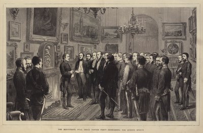 The Ministerial Full Dress Dinner Party, rehearsing the Queen
