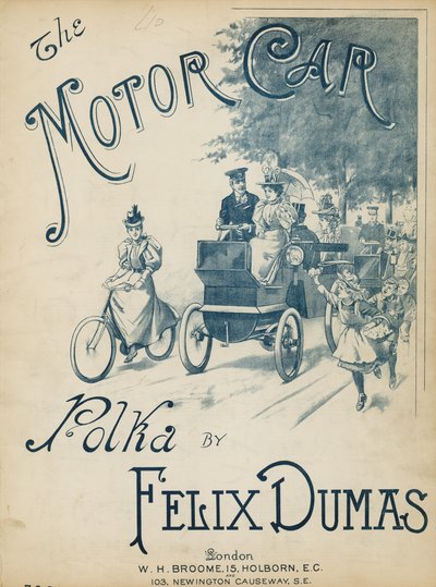 The Motor Car Polka by Felix Dumas by English School