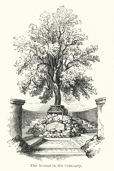 The Mound in the Cemetery by English School