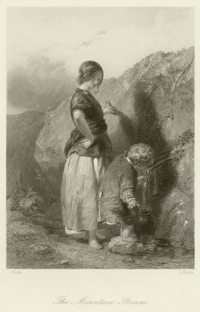The Mountain Stream by English School