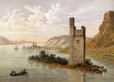 The Mouse Tower, Near Bingen on the Rhine by English School