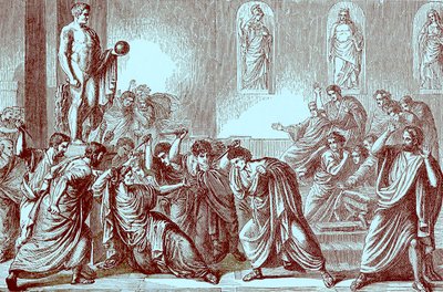 The Murder of Julius Caesar by English School
