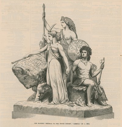 The National Memorial to the Prince Consort: America by English School