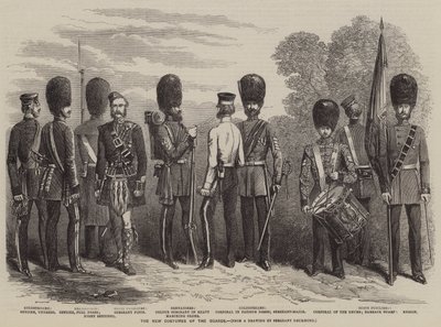 The New Costumes of the Guards by English School